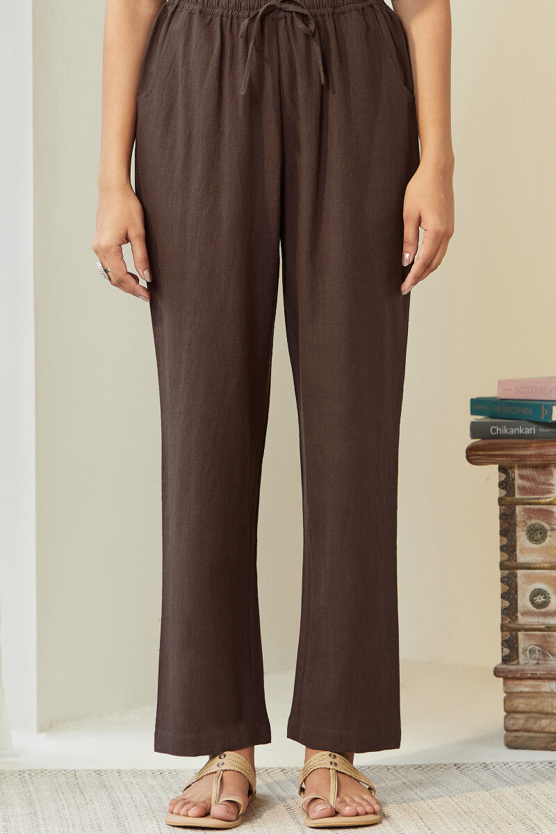 Roza Seher Brown Pants