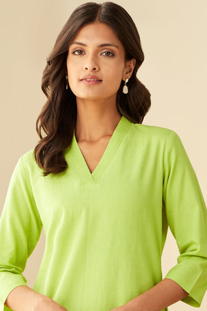 Roza Seher Lime Green Kurta
