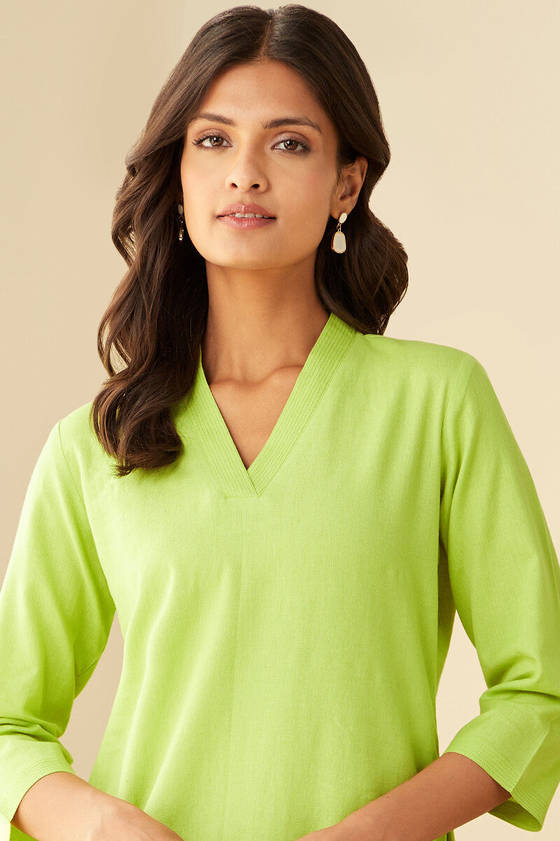 Roza Seher Lime Green Kurta