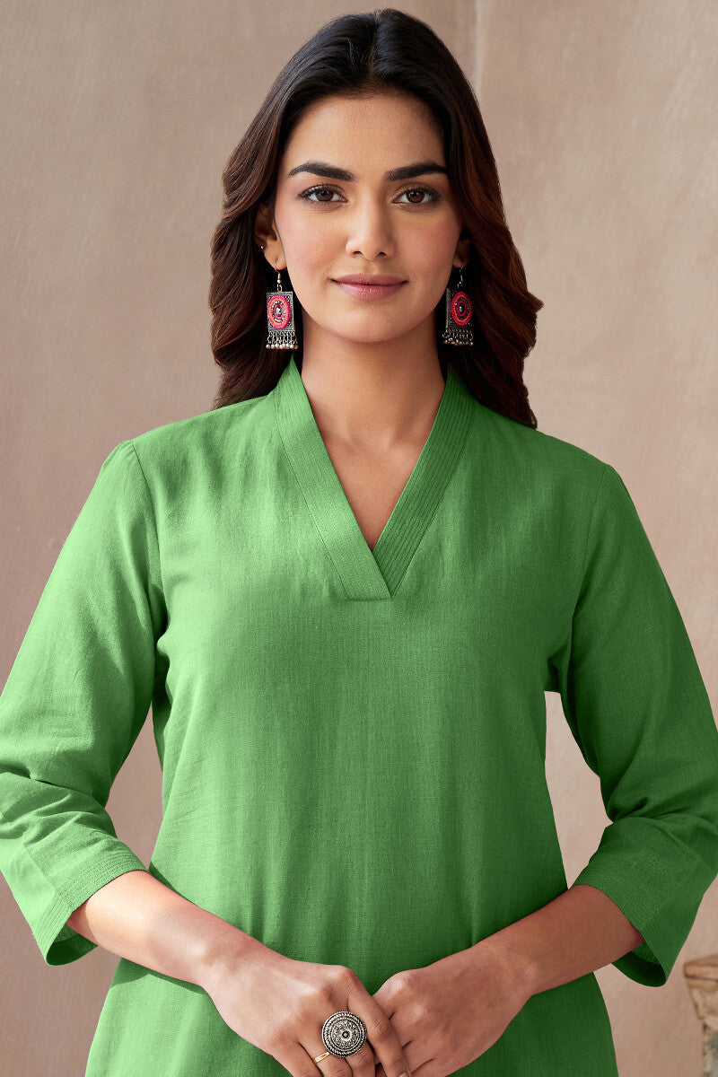 Roza Seher Leaf Green Kurta