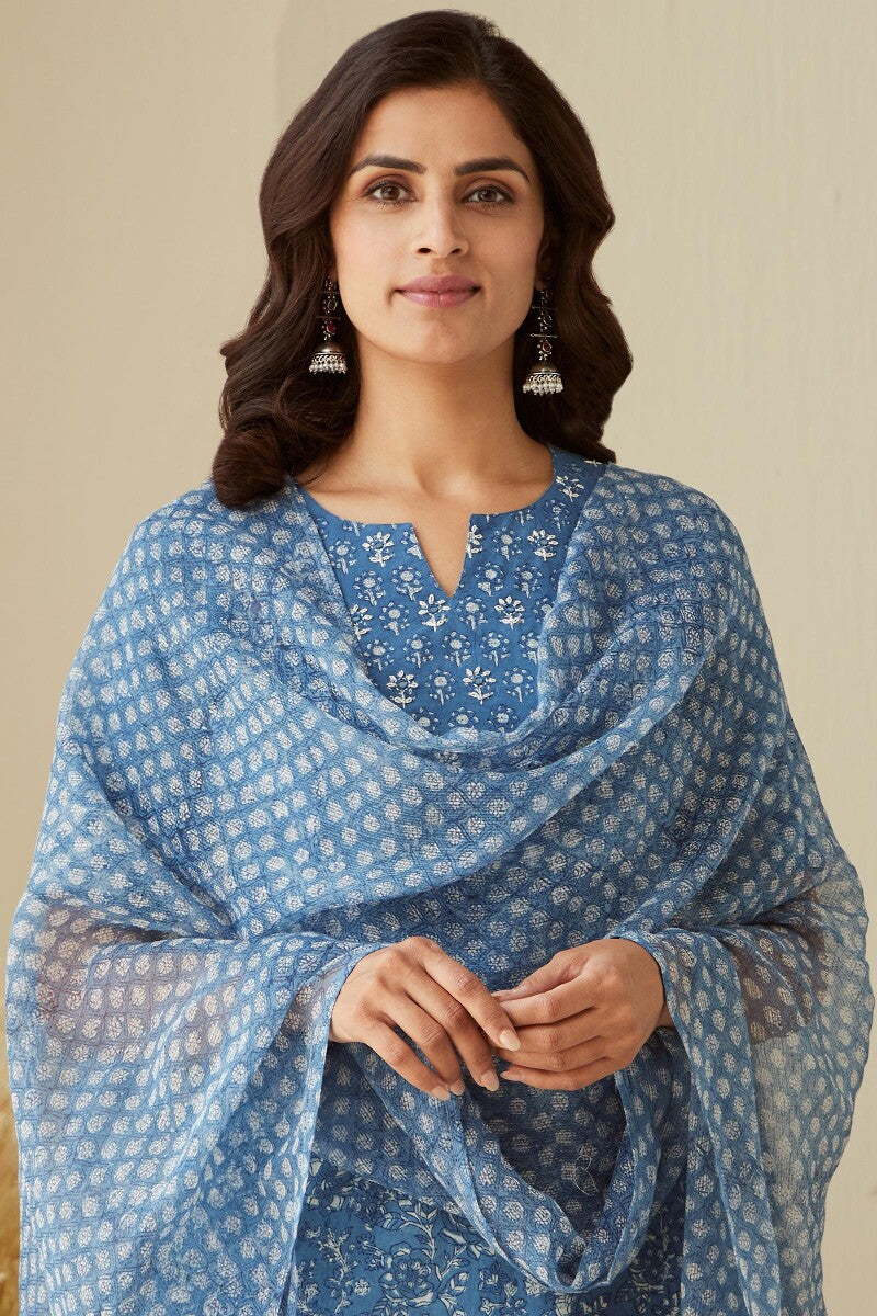 Sehra Noor Indigo Dupatta