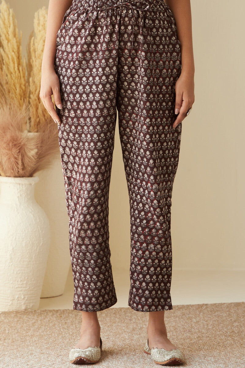 Sehra Farheen Bagru Narrow Pants