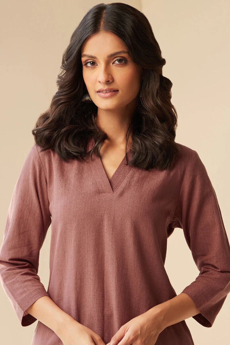 Roza Seher Red Kurta