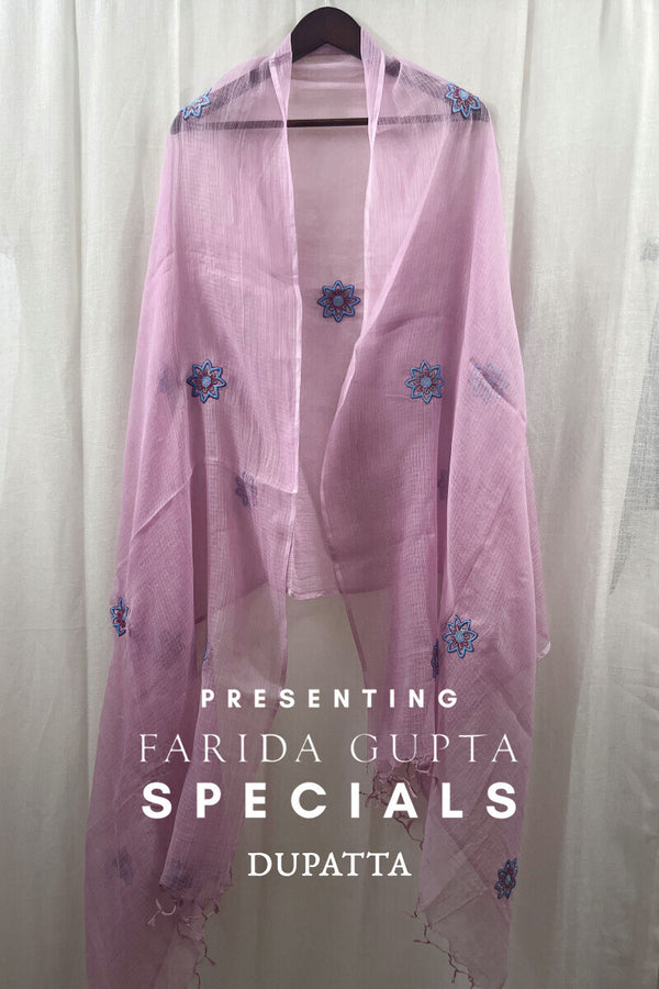 Pink Handcrafted Dupatta