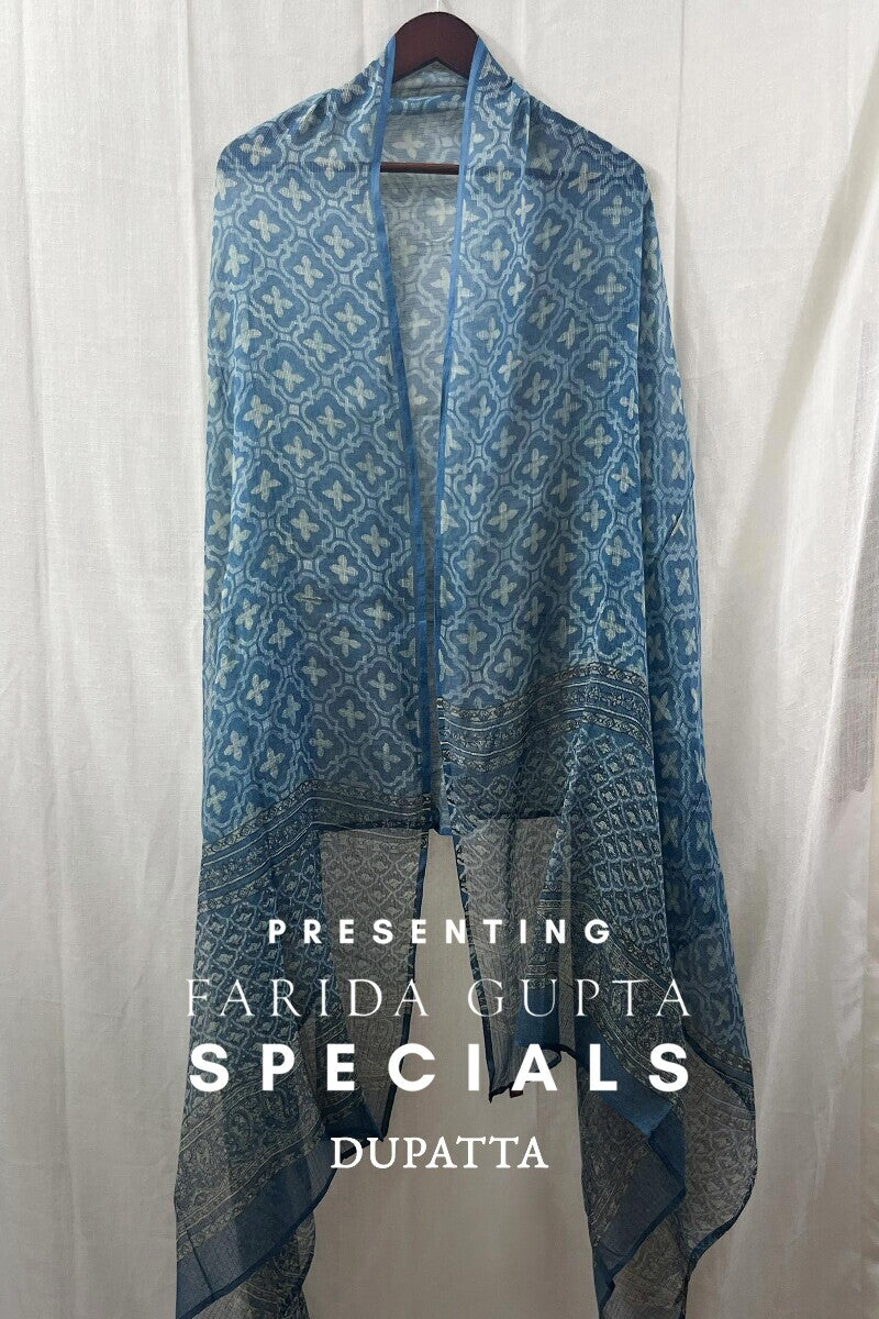 Blue Akola Dupatta