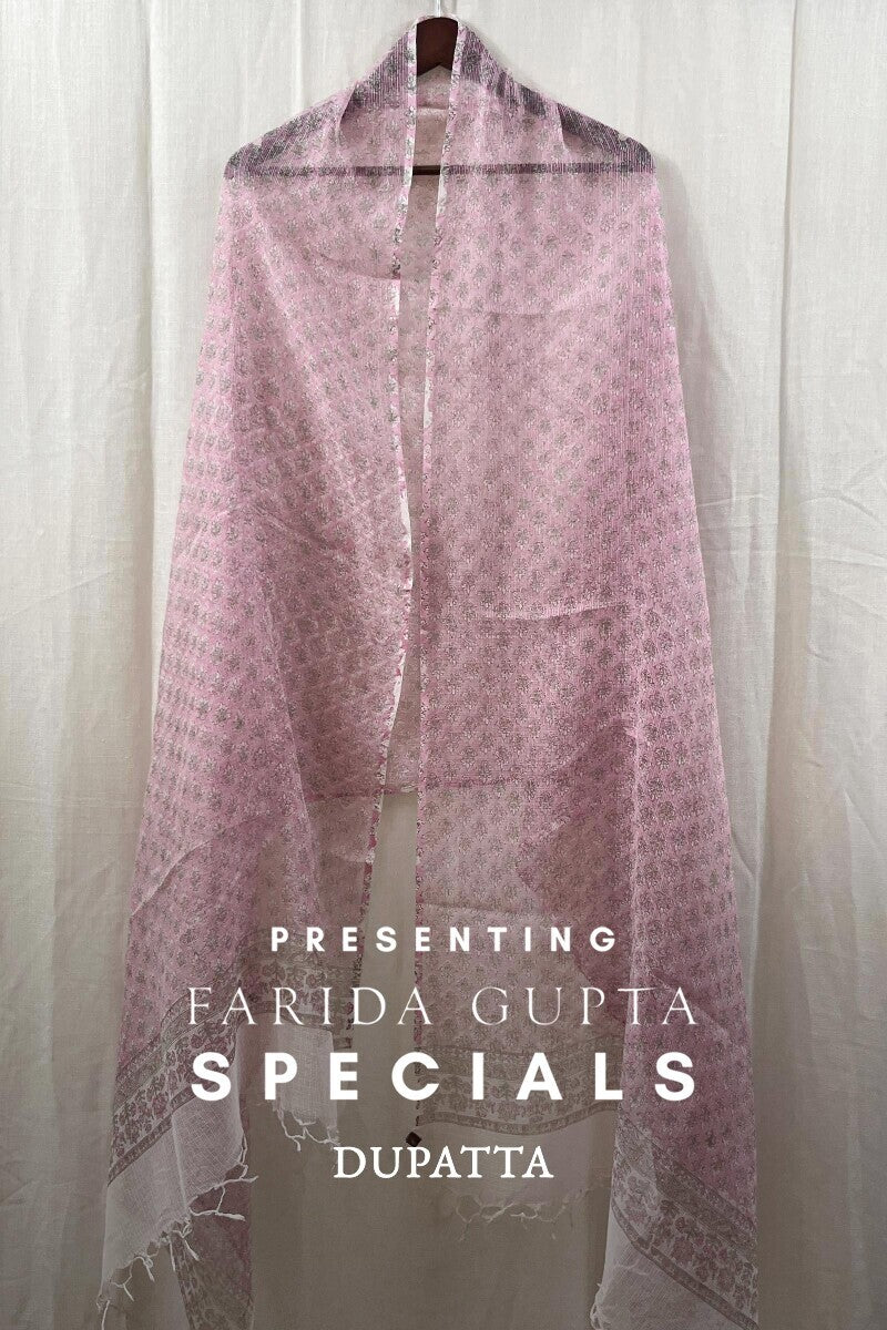 Pink Sanganeri Kota Dupatta