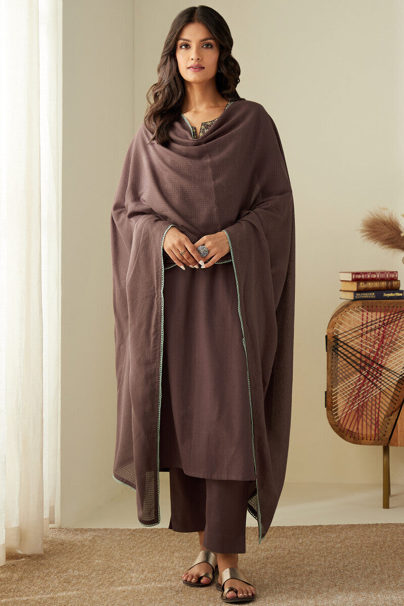 Roza Mahtab Brown Narrow Pants
