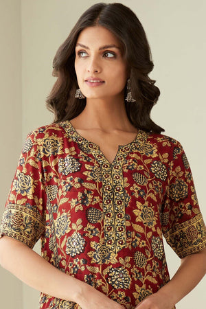 Sehra Sumeera Bagru Kurta