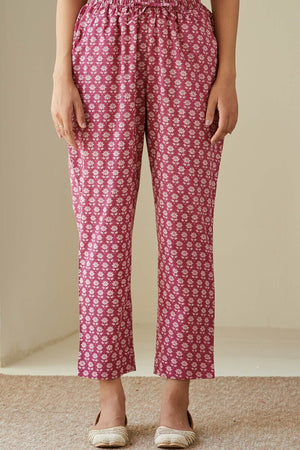 Rosheen Zarin Sanganeri Narrow Pants