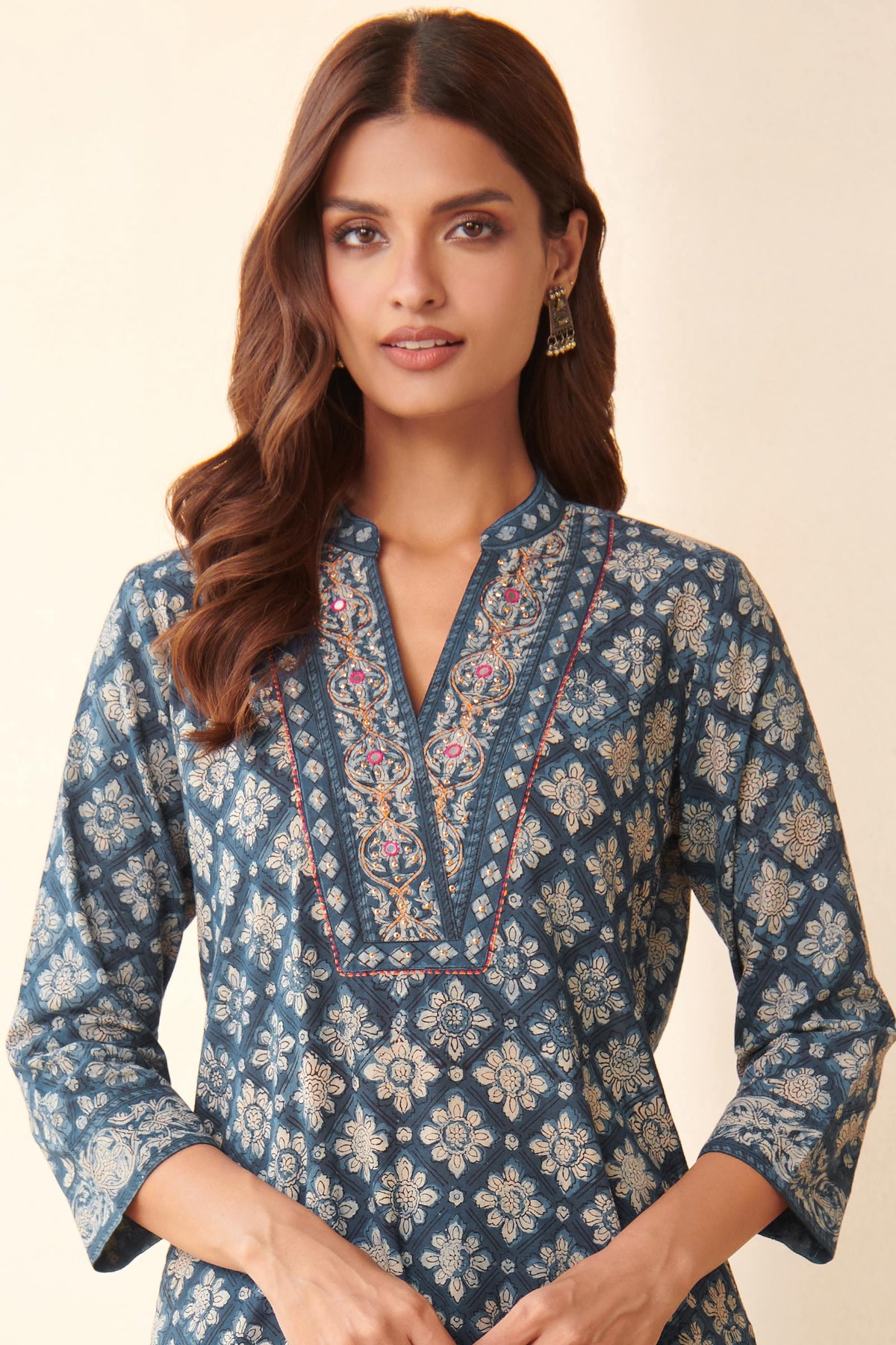 Sehra Afsana Bagru Dabu Kurta