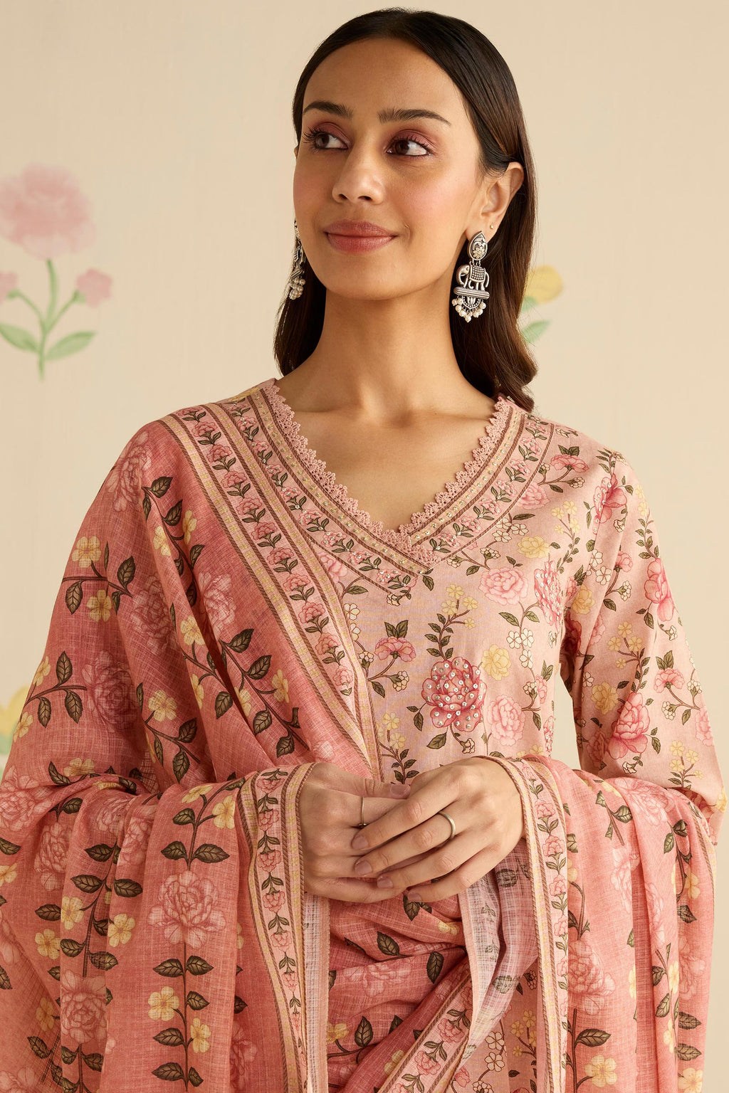 Gul Raz Tr Surplus: Gulraiz Gulbahar Dupatta – Farida Gupta India