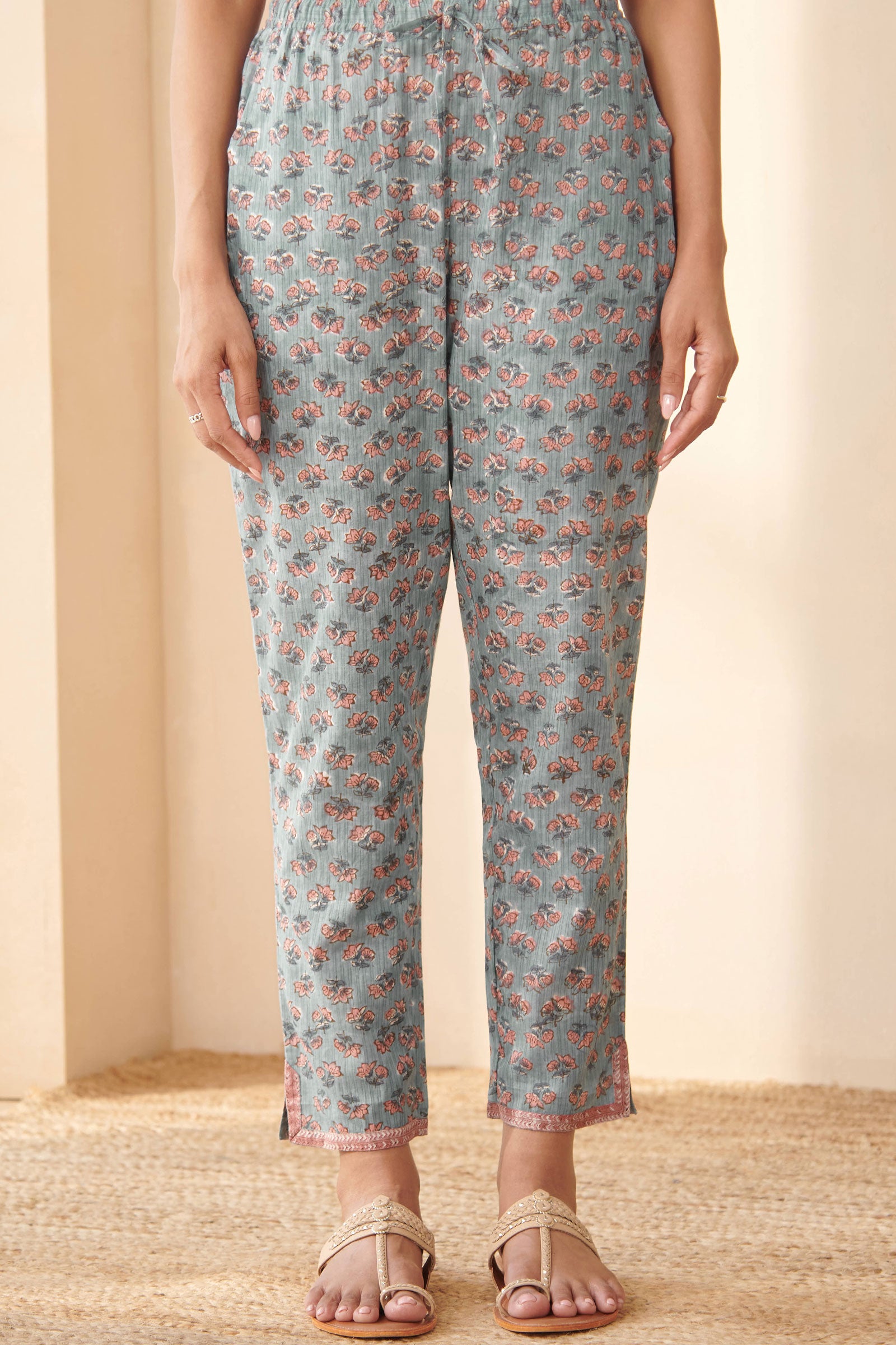 Surplus: Nasrine Mahi Sanganeri Narrow Pants
