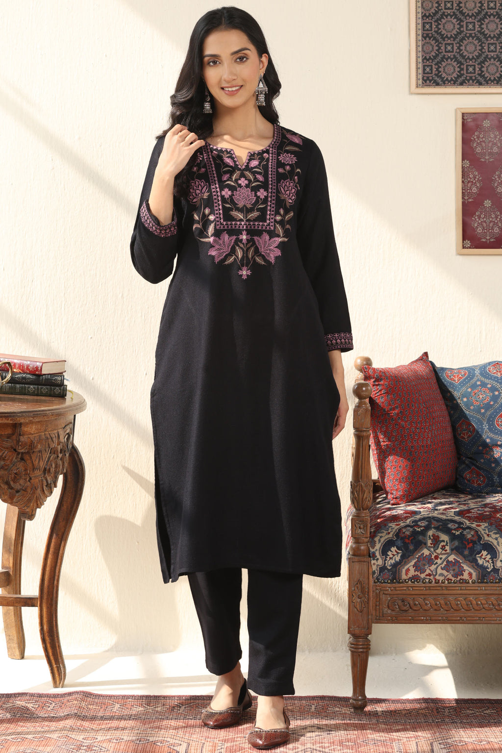 Naadirah Rumaisa Faux Wool Kurta