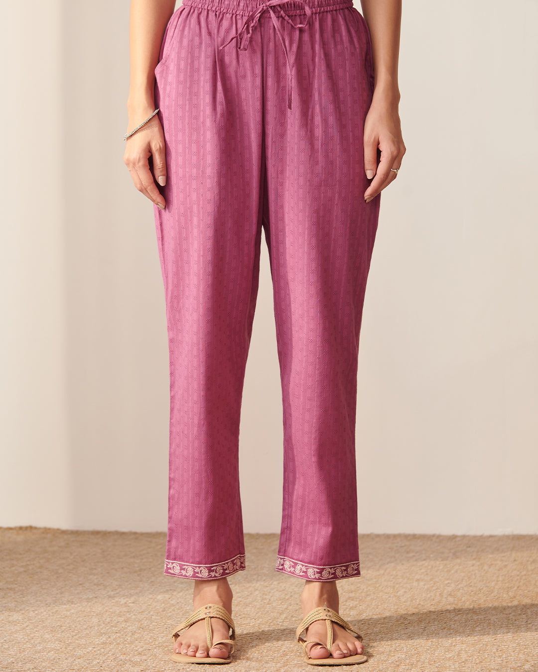 Mehraab Nisa Purple Narrow Pants