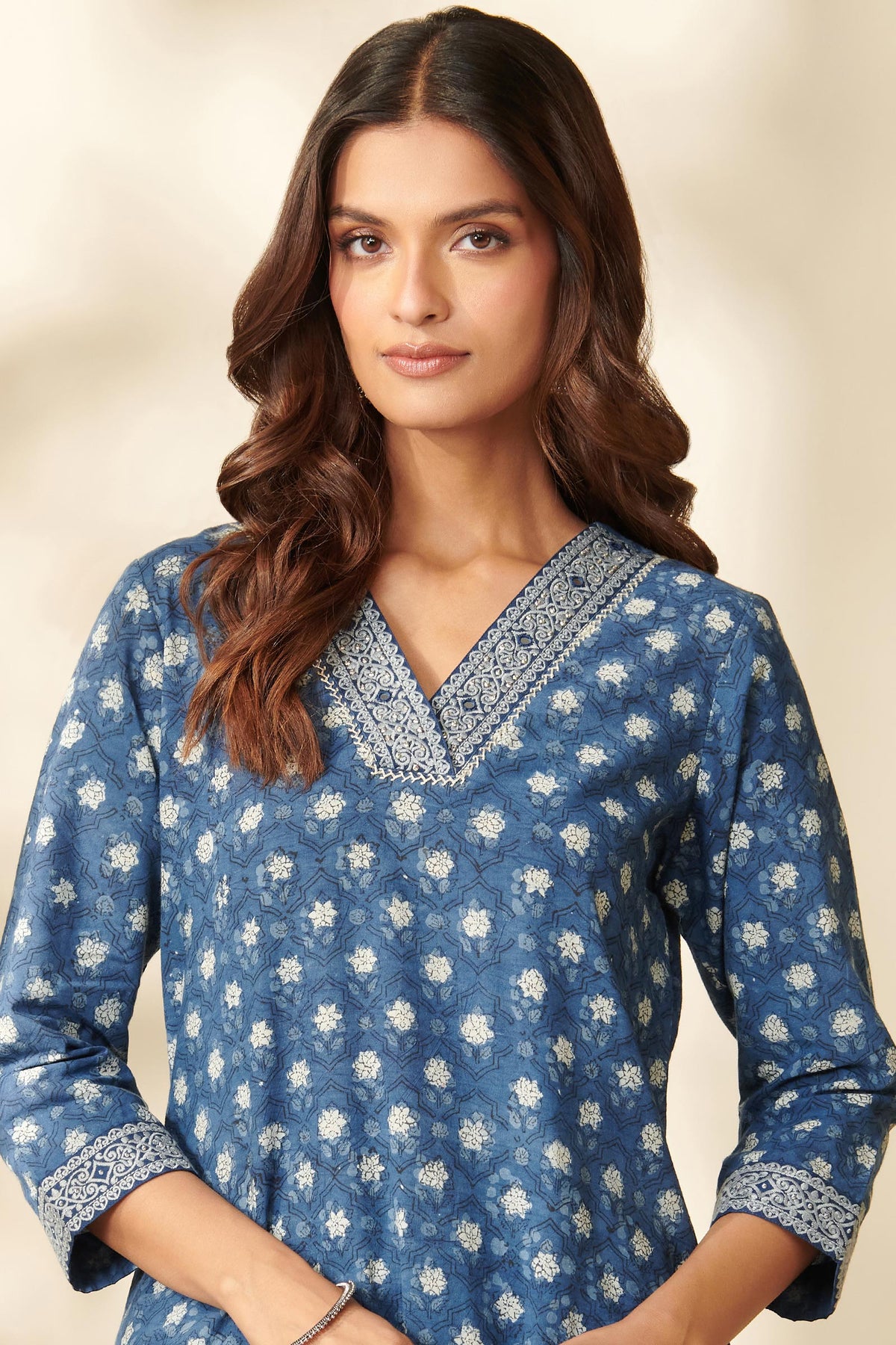 Sehra Fareena Bagru Kurta