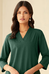 Roza Seher Emerald Green Kurta