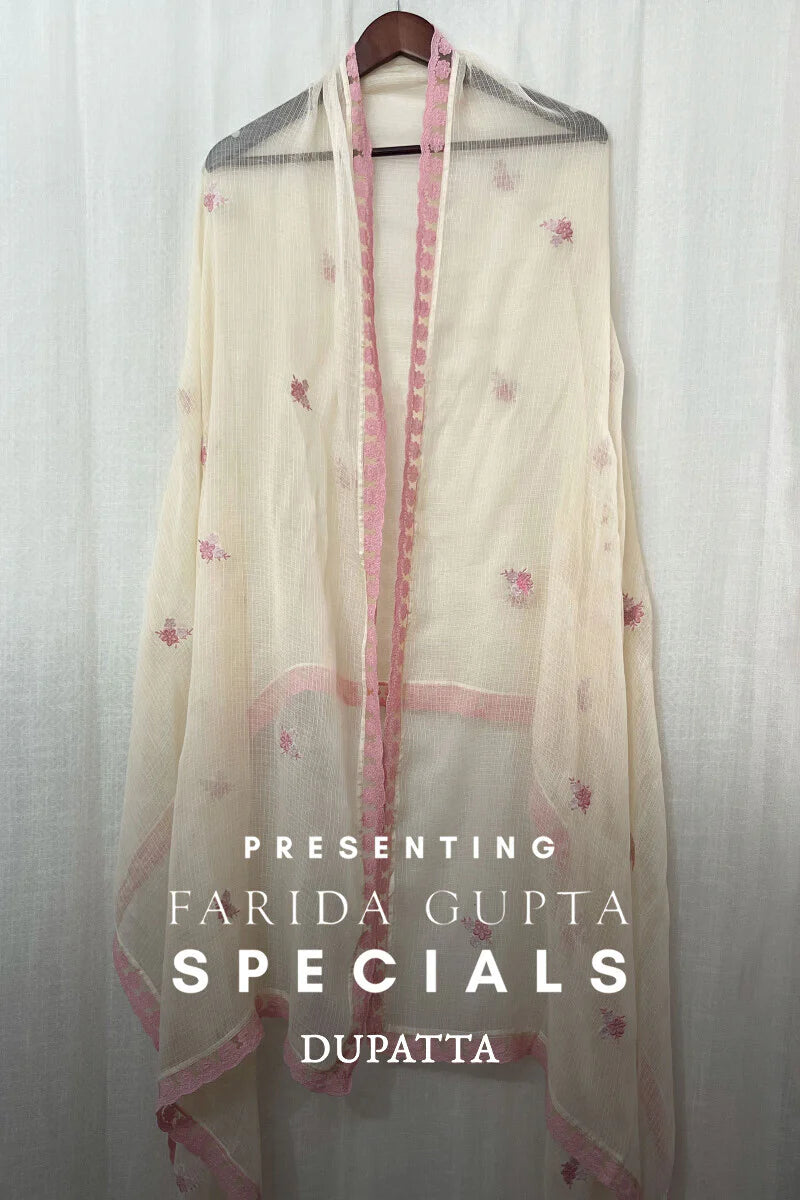 Yellow Embroidered Dupatta