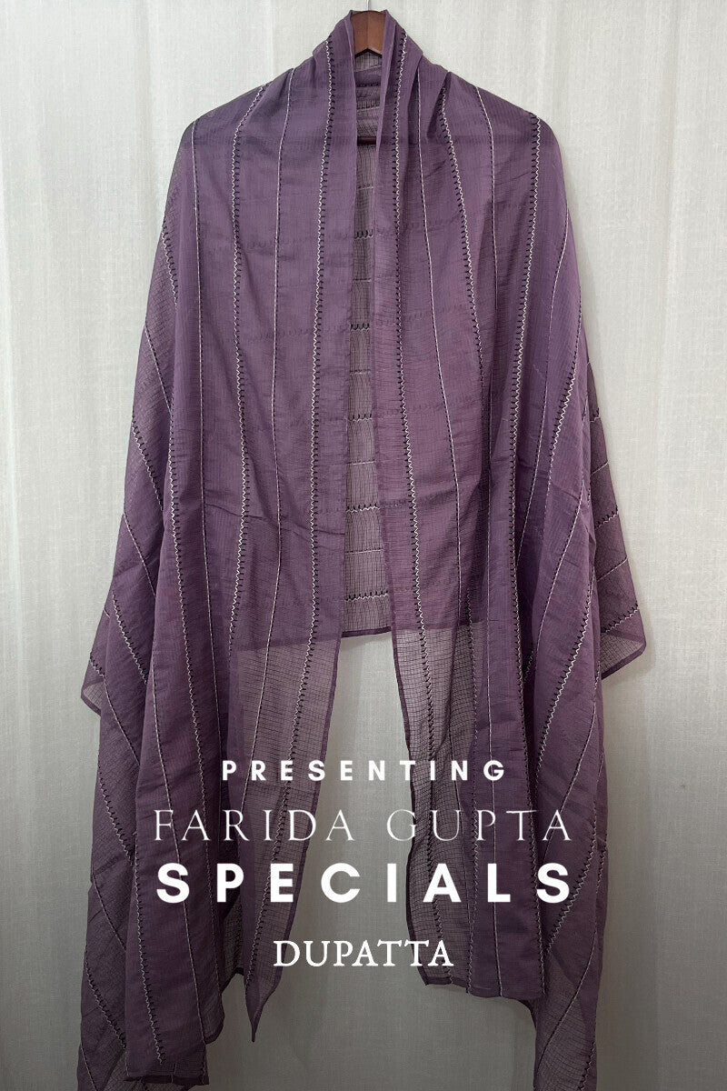Purple Kota Dupatta