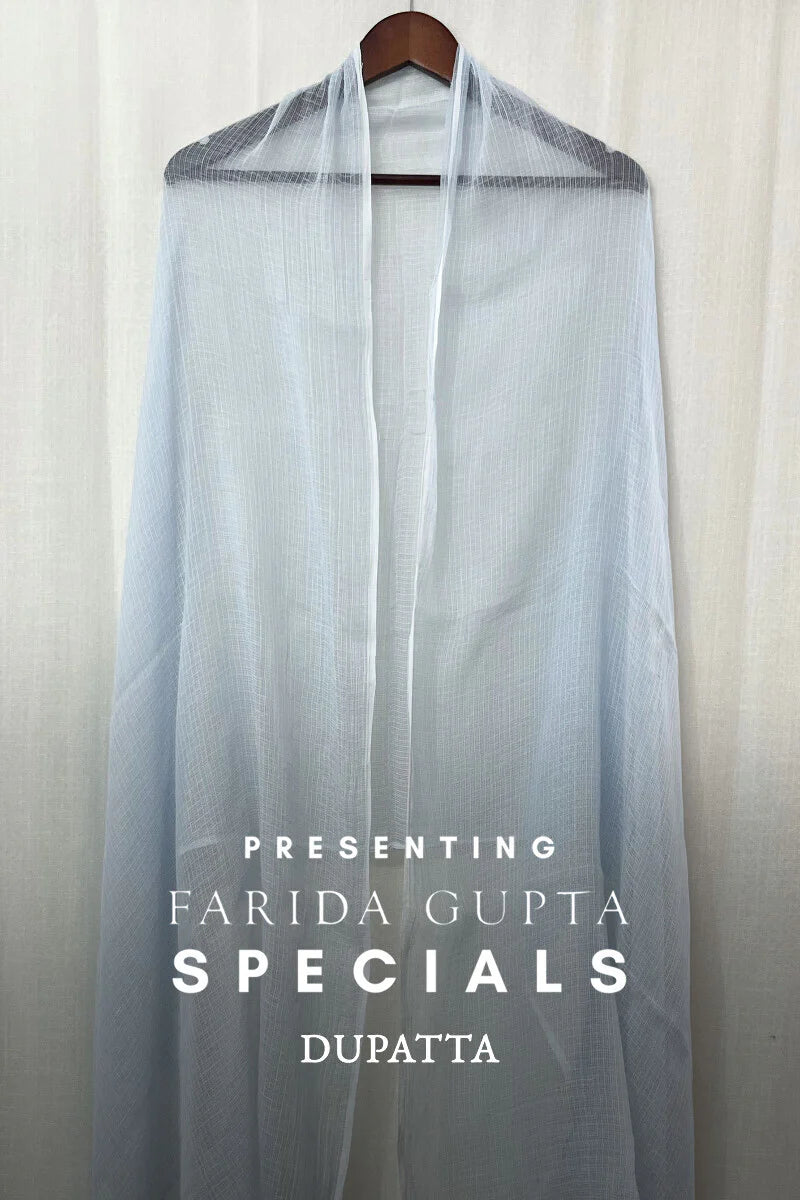 Light Blue Plain Dupatta