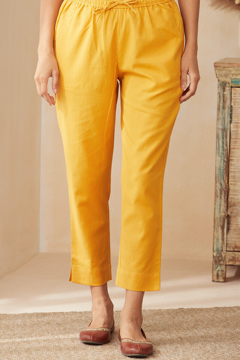 Roza Zoya Mustard Narrow Pants