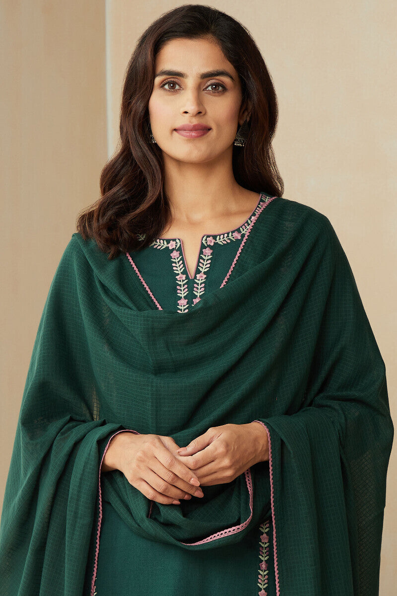 Roza Zoya Green Dupatta