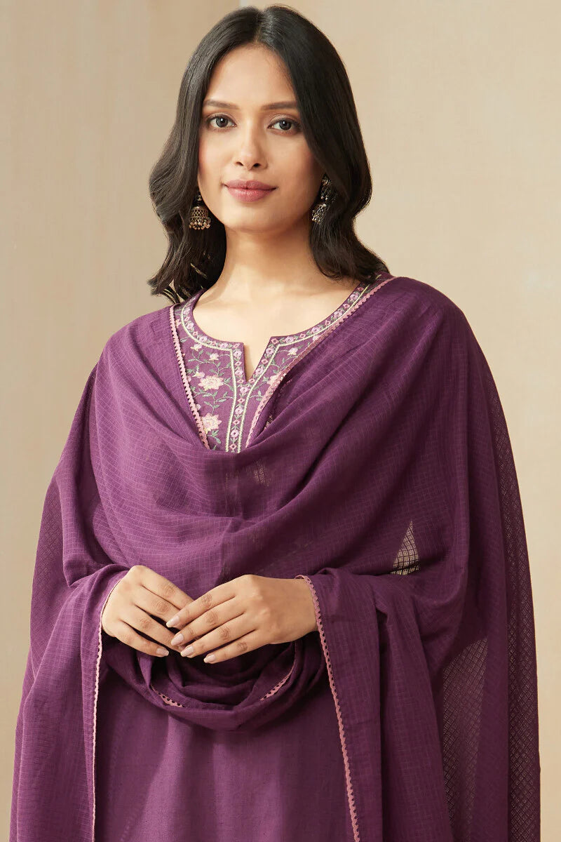 Surplus: Roza Zoya Dark Purple Dupatta