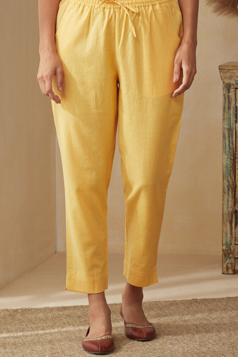 Roza Zoya Yellow Narrow Pants