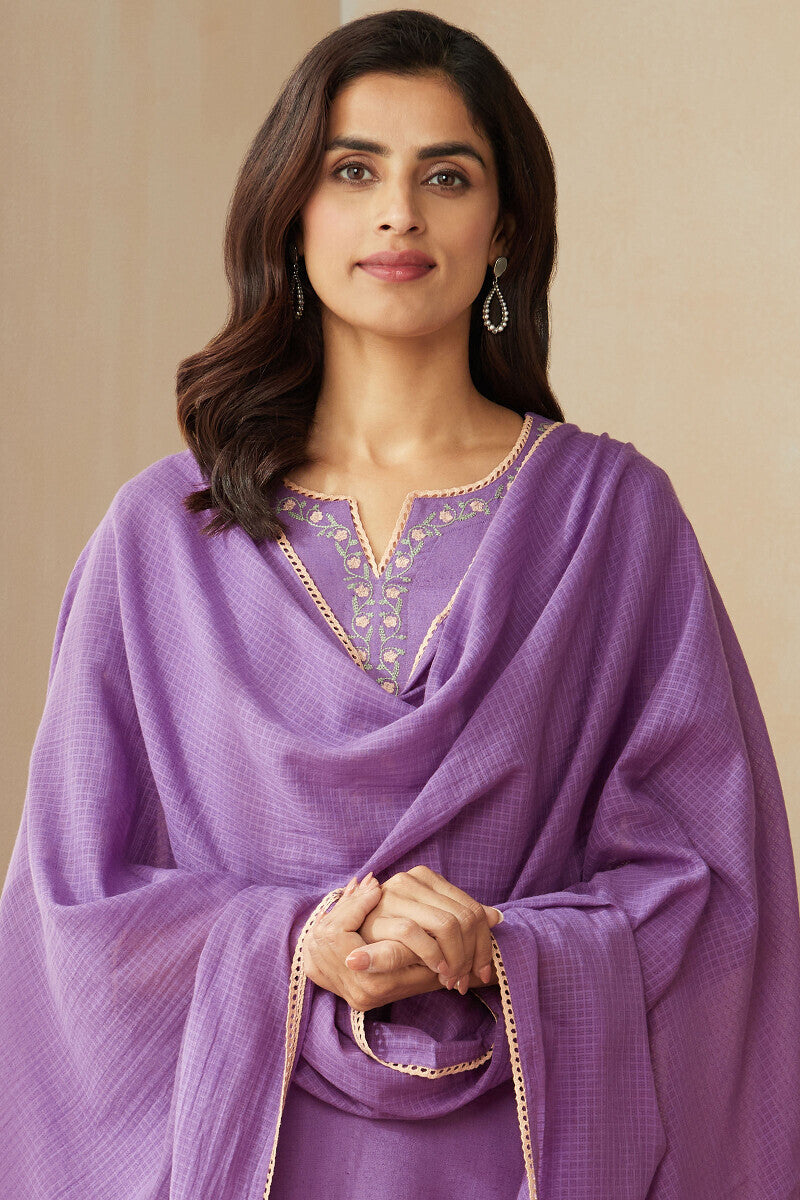 Roza Zoya Lavender Dupatta