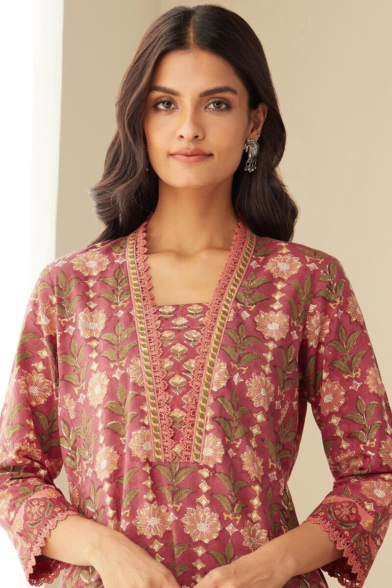 Rosheen Rafiya Sanganeri Kurta