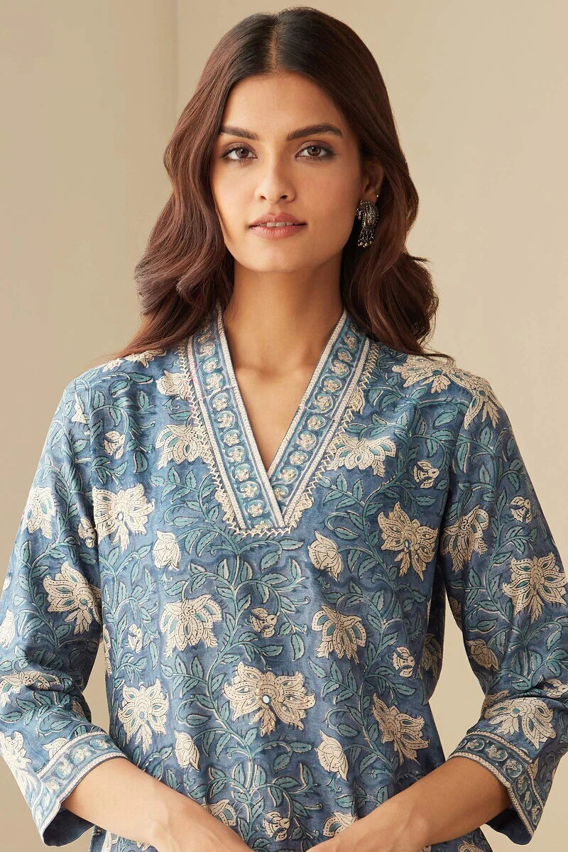 Mehrunissa Maiwa Chanderi Kurta