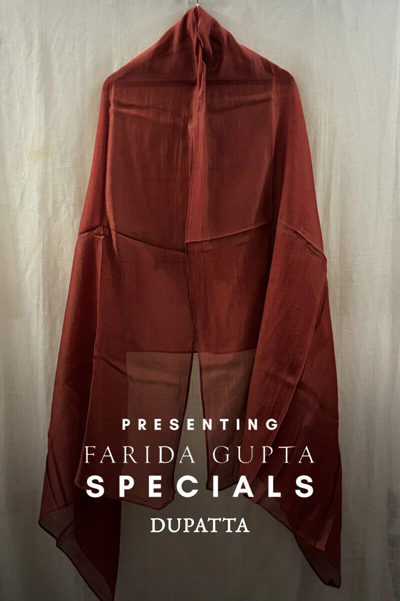 Red Chanderi Dupatta