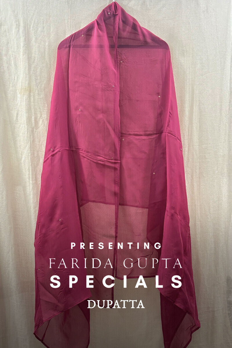 Pink Organza Dupattas