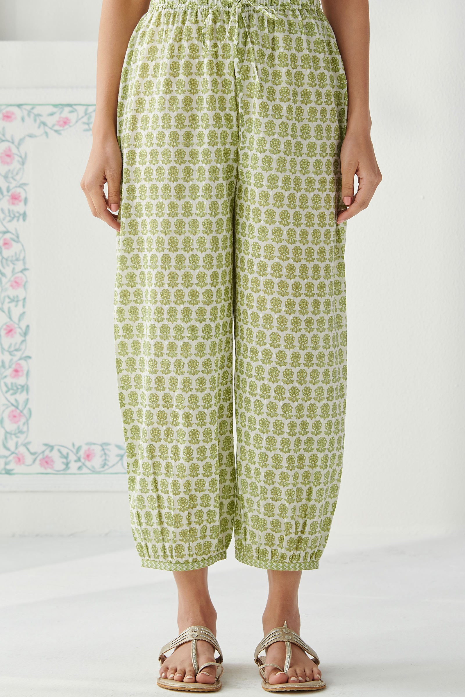 Gulbahar Mehreen Sanganeri Izhaar Pants