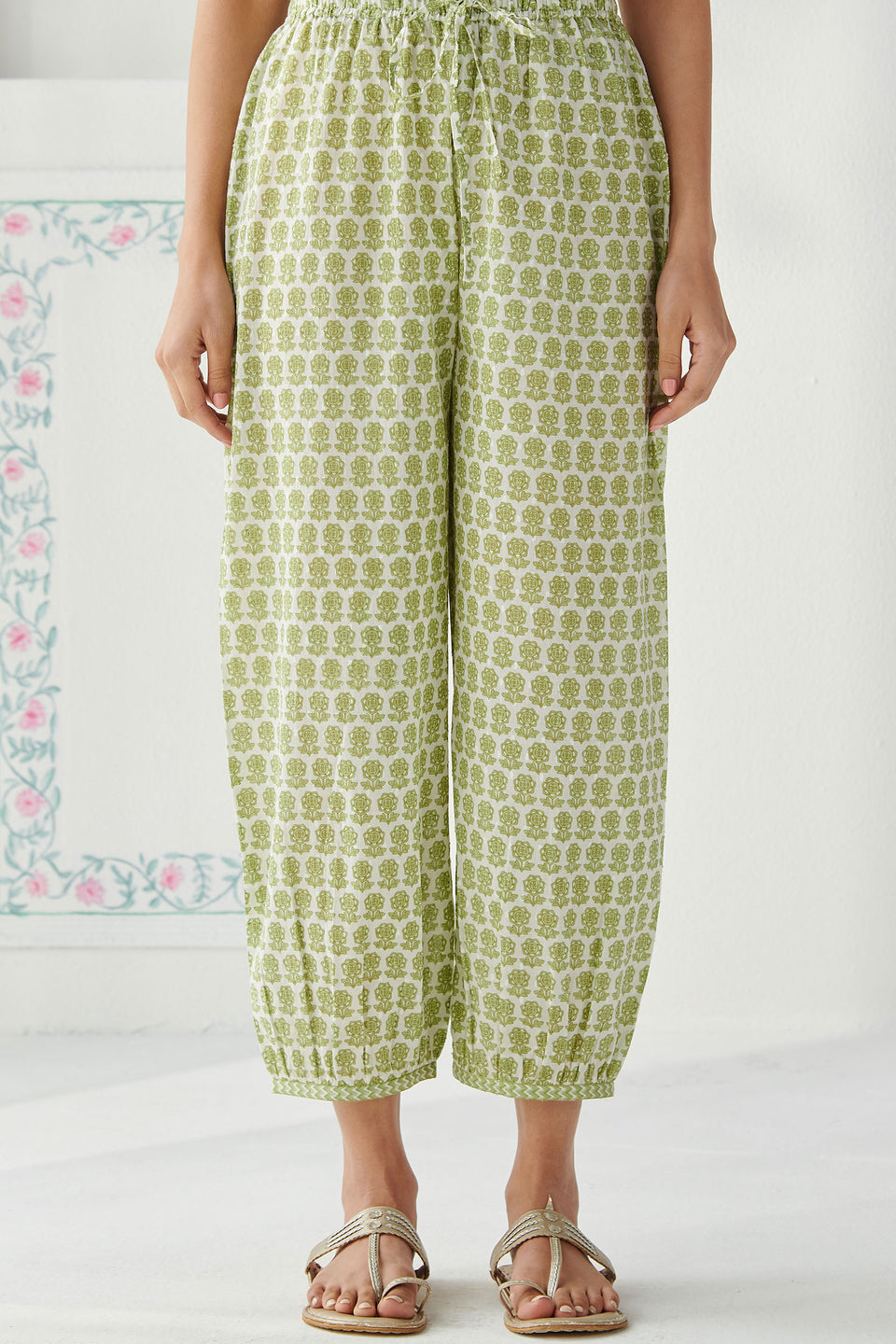 Gulbahar Mehreen Sanganeri Izhaar Pants