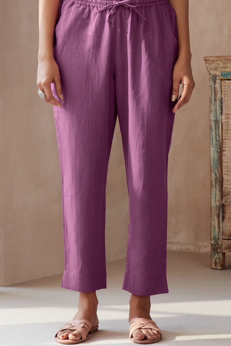 Roza Seher Orchid Purple Narrow Pants