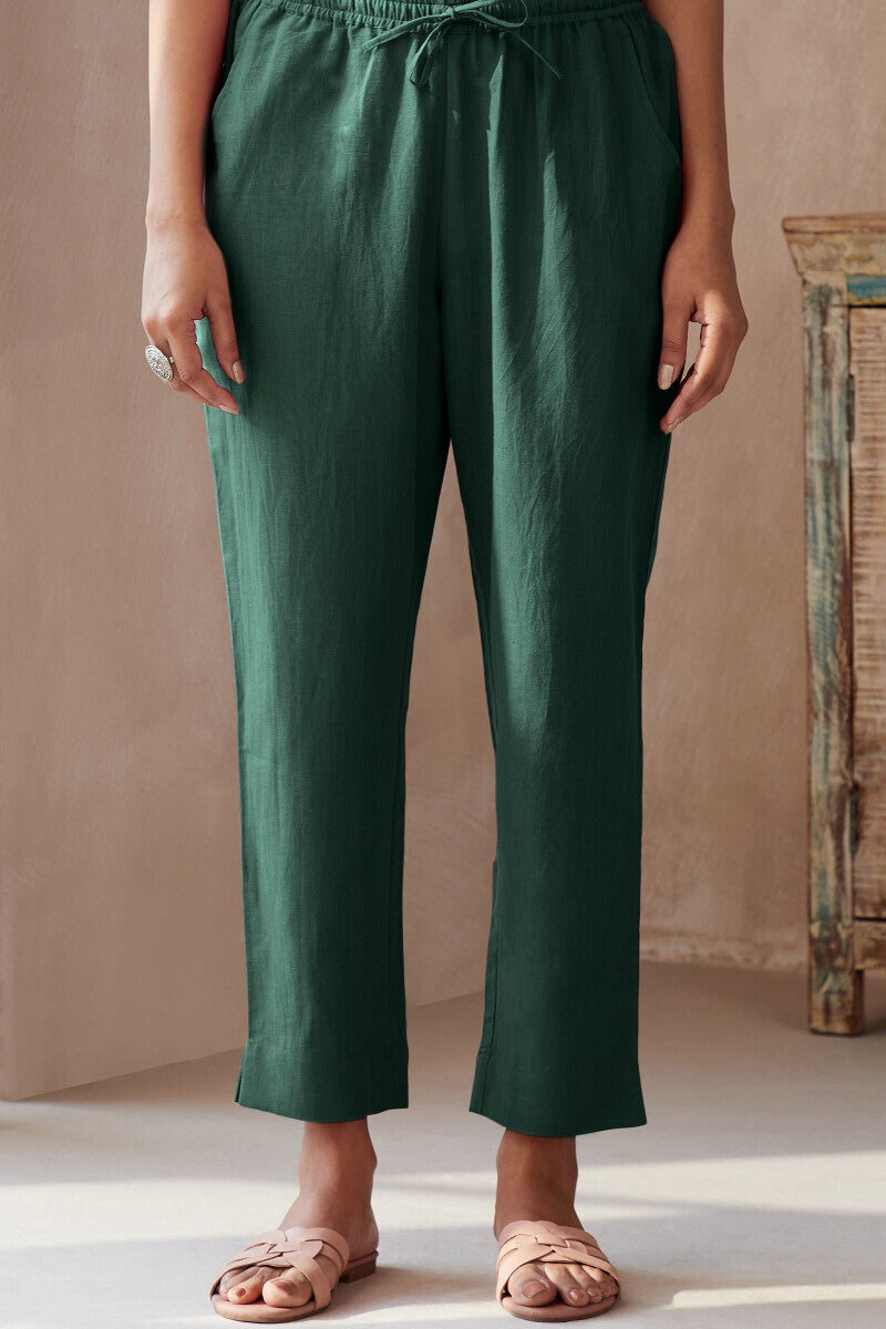 Roza Seher Jade Green Narrow Pants