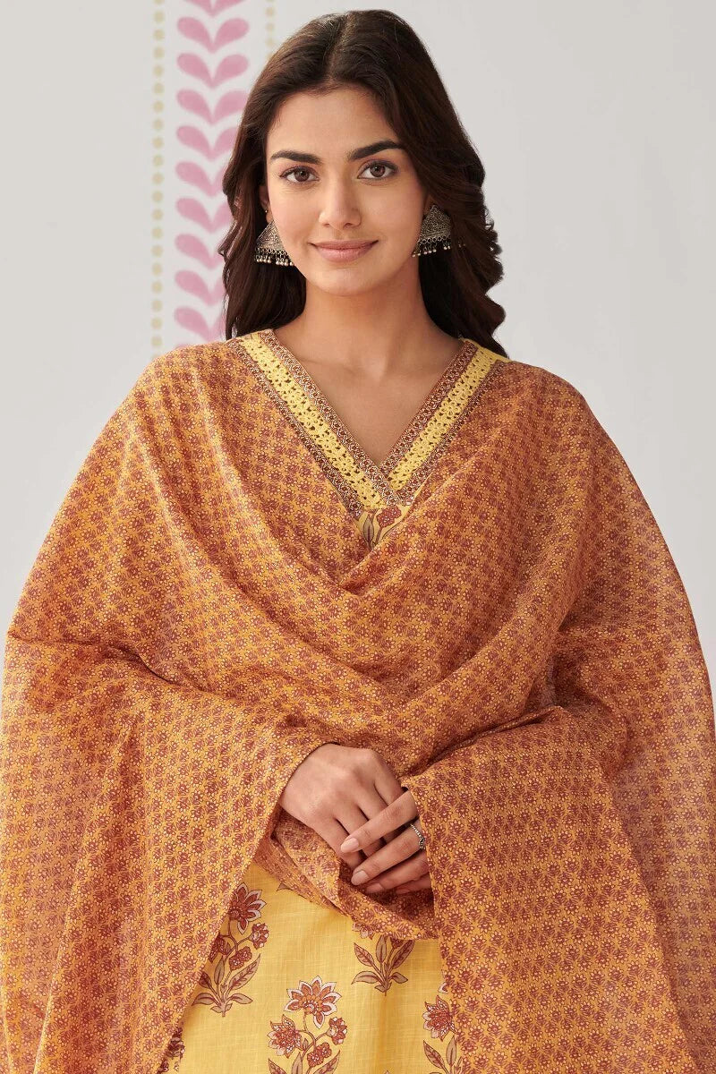 Gulshan Bagh Jiya Sanganeri Dupatta