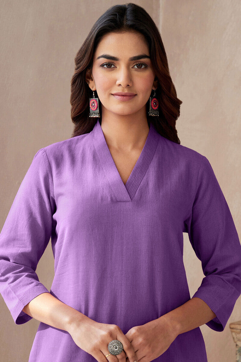 Roza Seher Violet Kurta