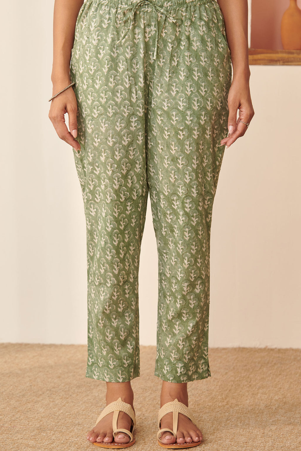 Rosheen Saher Sanganeri Narrow Pants