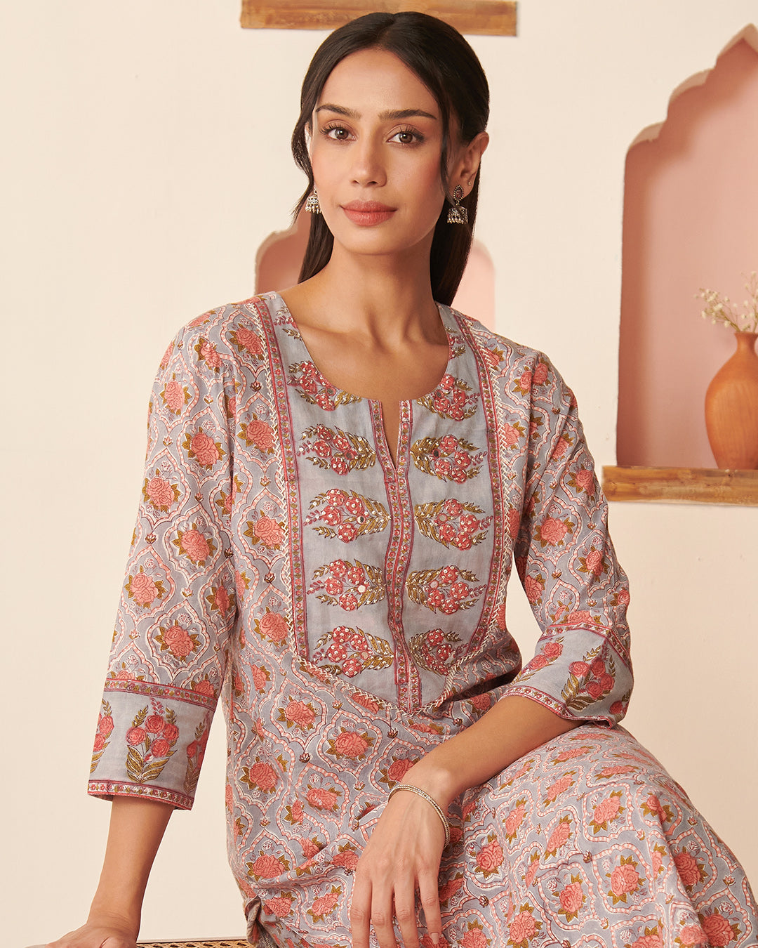 Roz Meher Sabrina Sanganeri Kurta