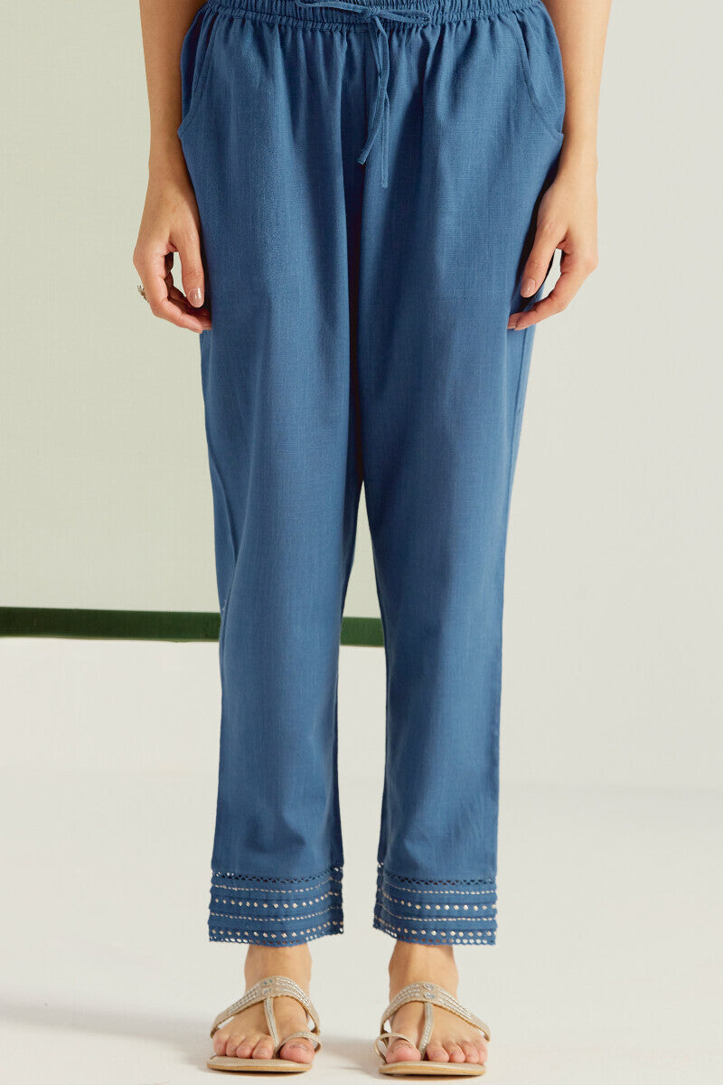 Roza Samaira Blue Narrow Pants