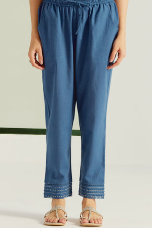 Roza Samaira Blue Narrow Pants