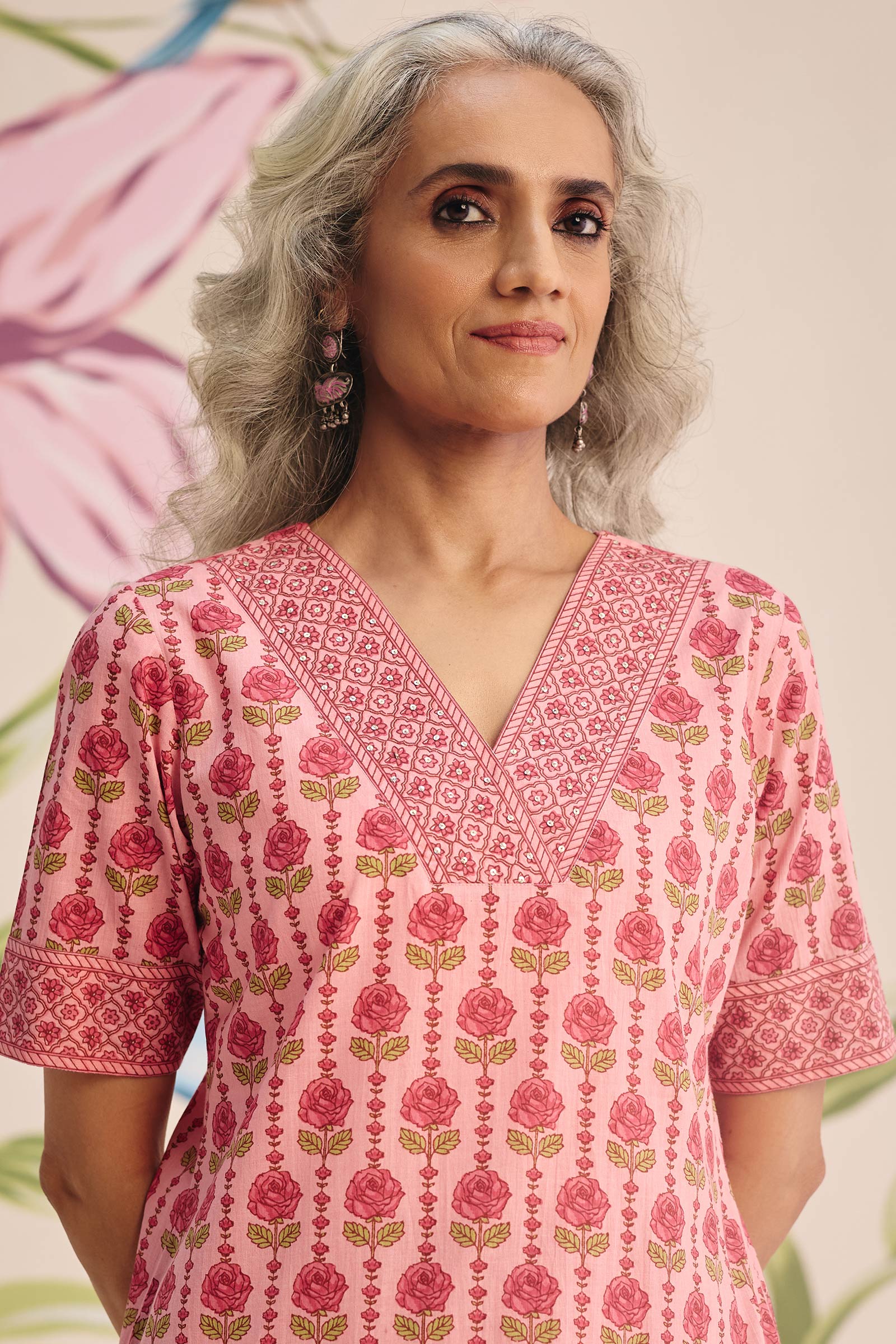 Surplus: Gulraiz Jasmine Sanganeri Kurta