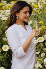 Roza Nida White Kurta