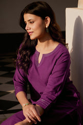 Roza Seerat Purple Kurta