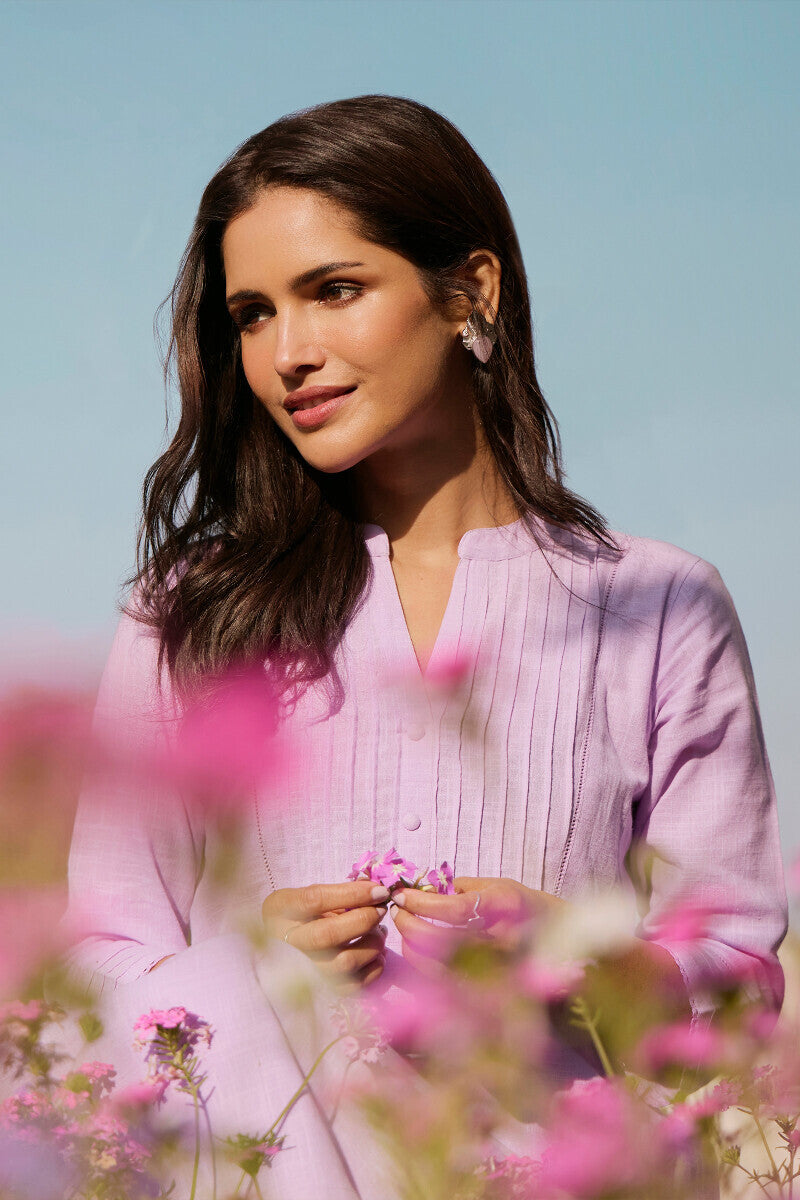 Roza Nida Lavender Kurta