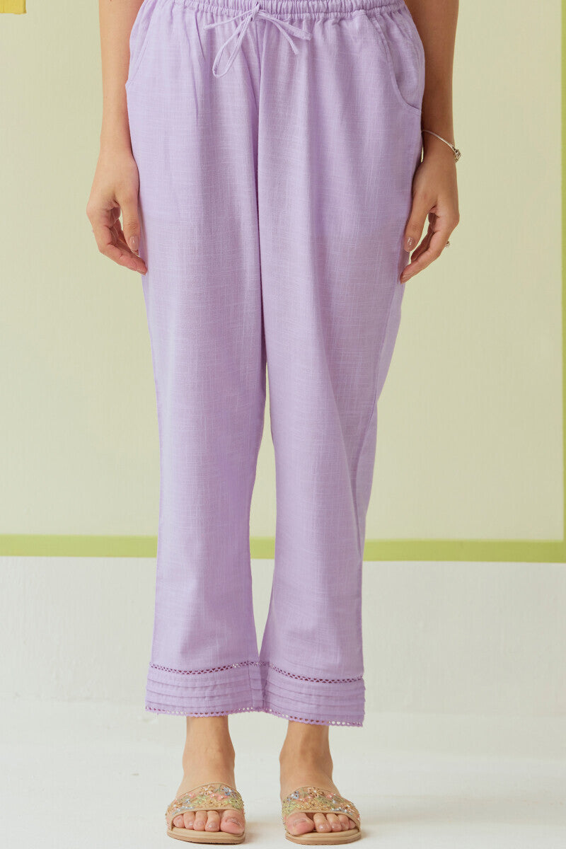 Roza Nida Lavender Narrow Pants