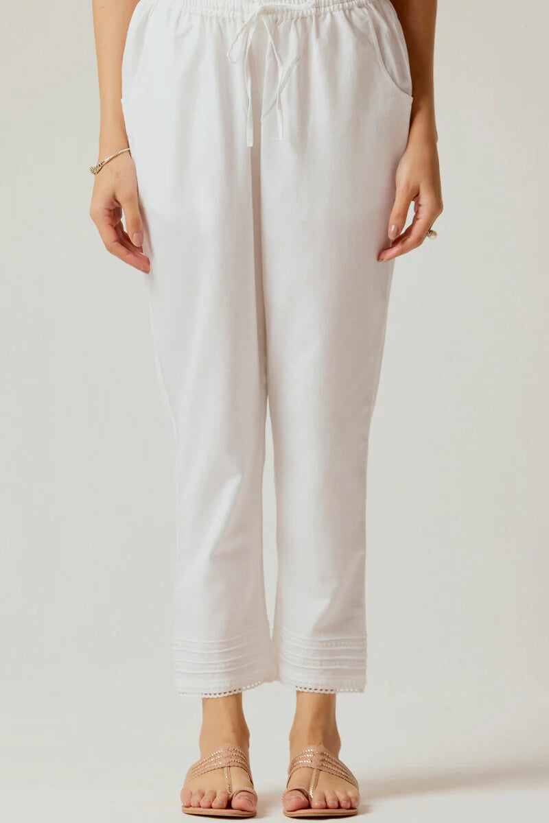 Surplus: Roza Rumi White Narrow Pants