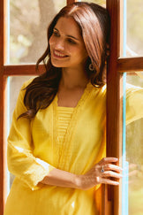 Roza Sehreen Yellow Kurta