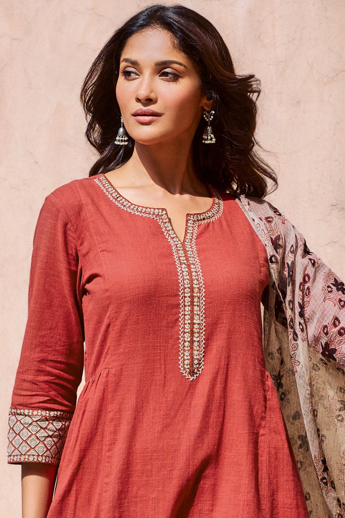 Sehra Zeinab Bagru Kurta